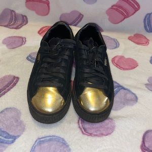 Puma Suede Platform Gold